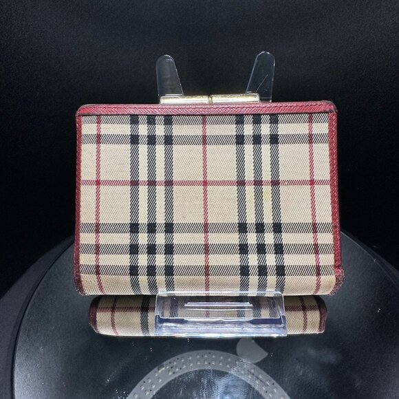 Burberry Plaid Nova Check Lock Wallet - GUC - Picture 3 of 12